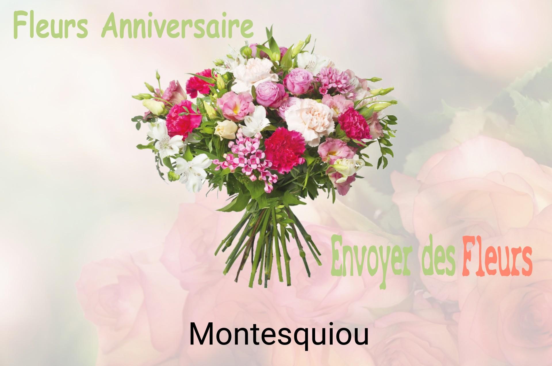 Bouquet de fleurs d’anniversaire livré à Montesquiou