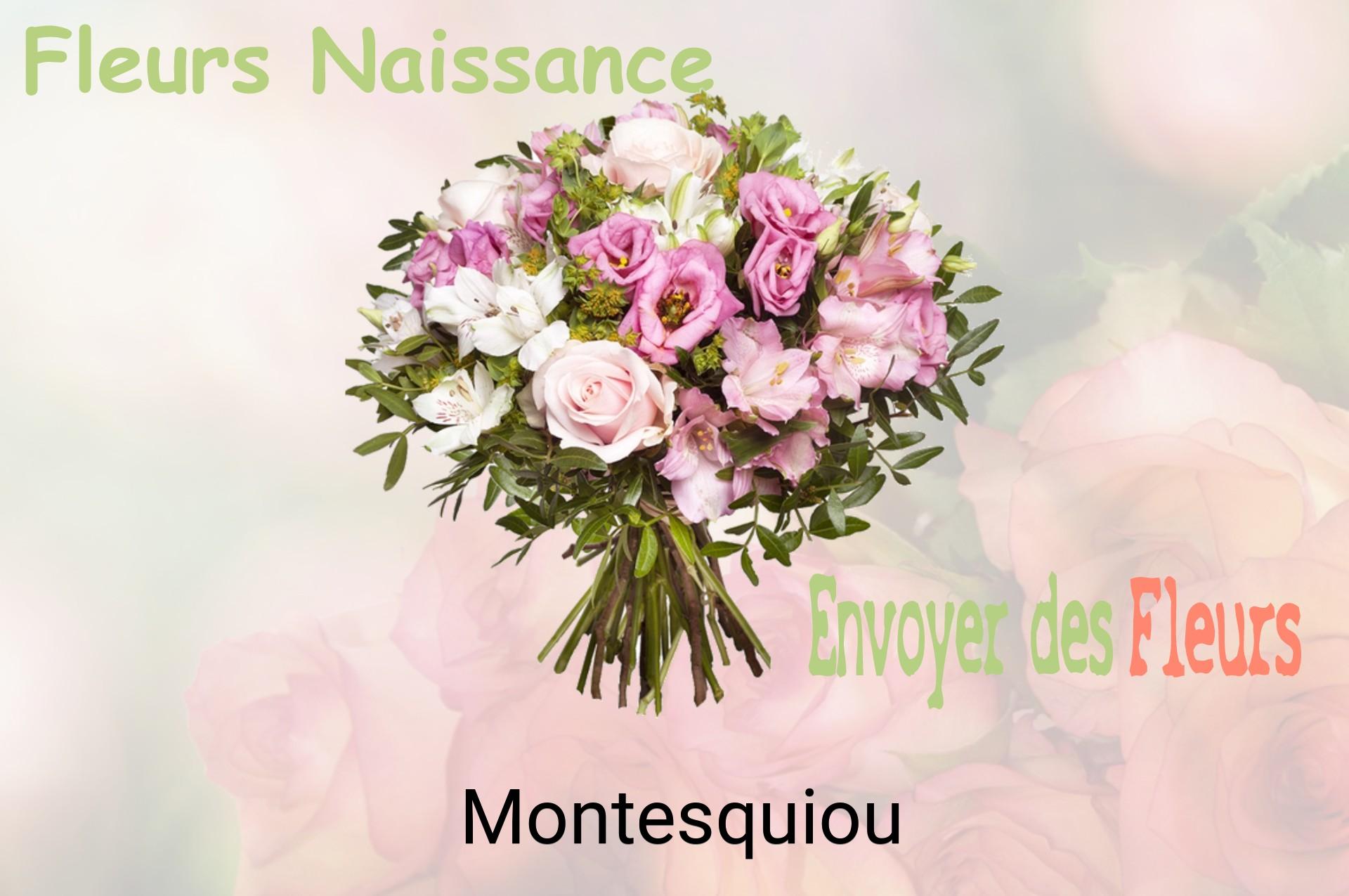 Bouquet de fleurs de naissance livré à Montesquiou